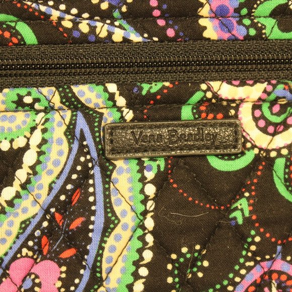 Vera Bradley Black/Floral Quilted Bag - Picture 4 of 6